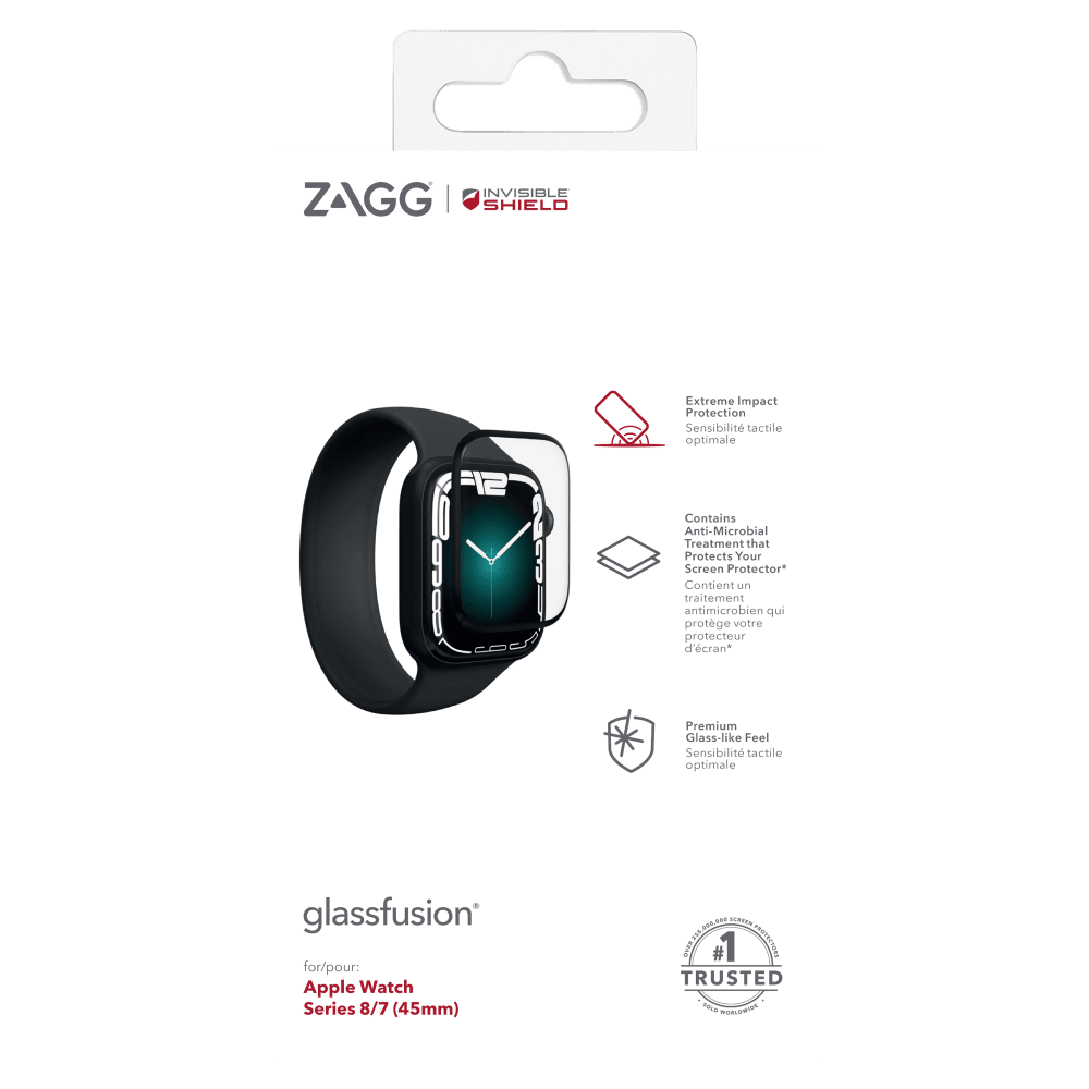 ZAGG InvisibleShield GlassFusion Plus Screen Protector for Apple Watch 45mm by ZAGG - Electrostatic Innovations