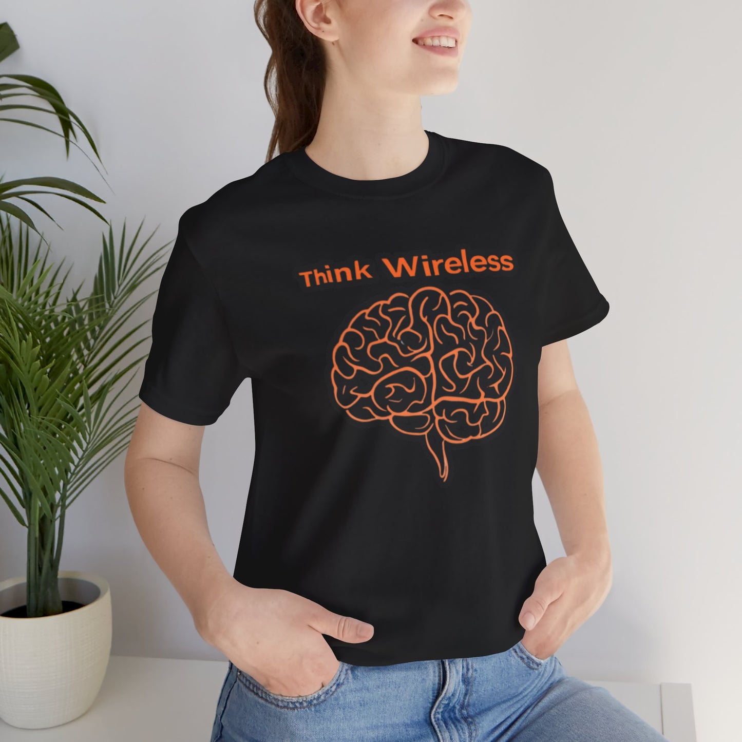 Think Wireless T-Shirt: Tech Style for Innovators -Unisex Jersey Short Sleeve Tee
