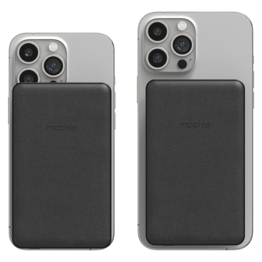 Mophie Snap+ MagSafe power bank on iPhone back