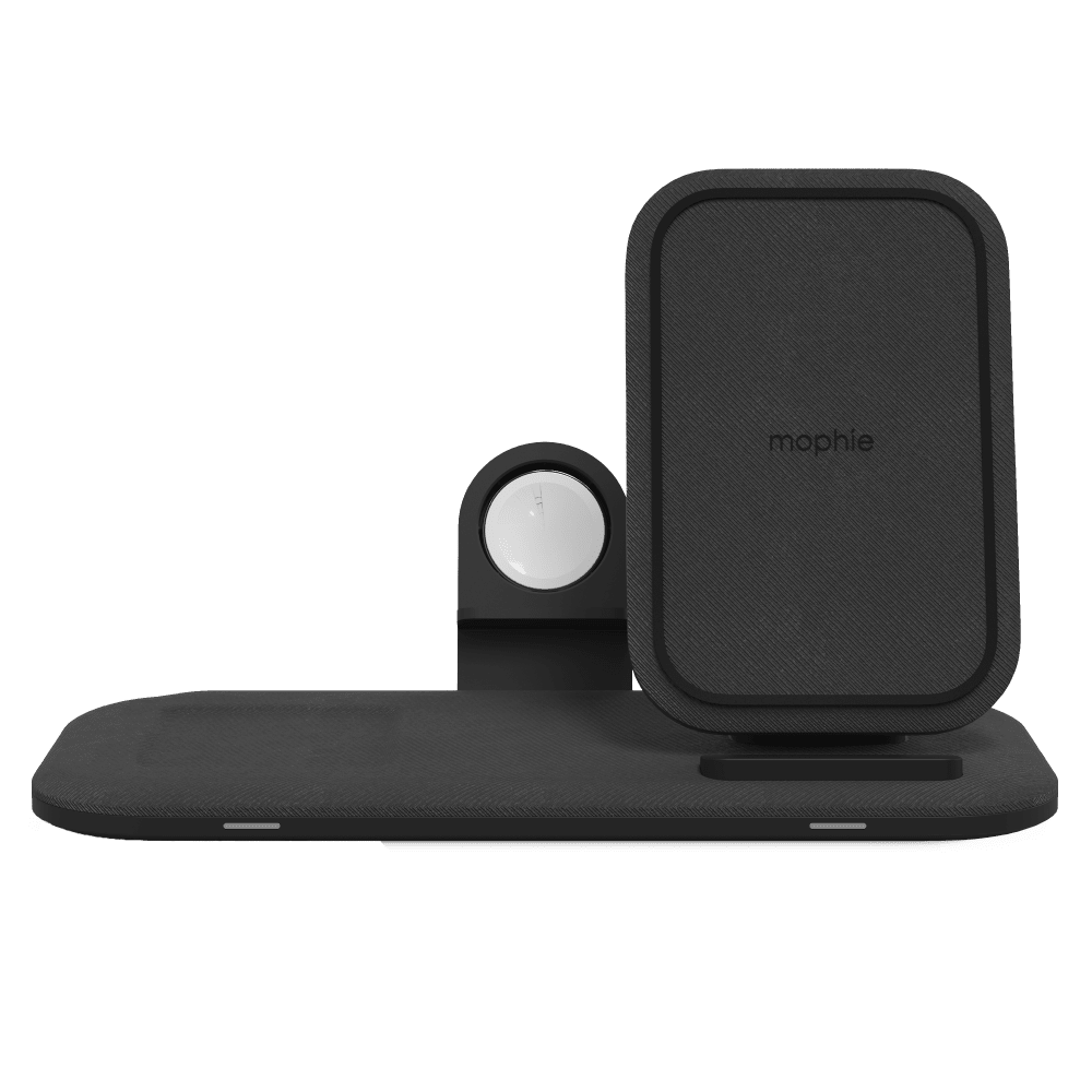 mophie 15W Wireless Charging Stand + Pad front center