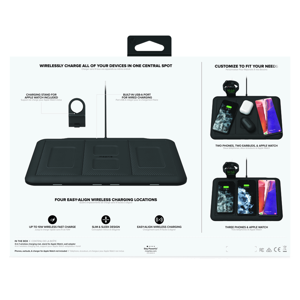 mophie 4 in 1 Wireless Charging Pad 10W by mophie
