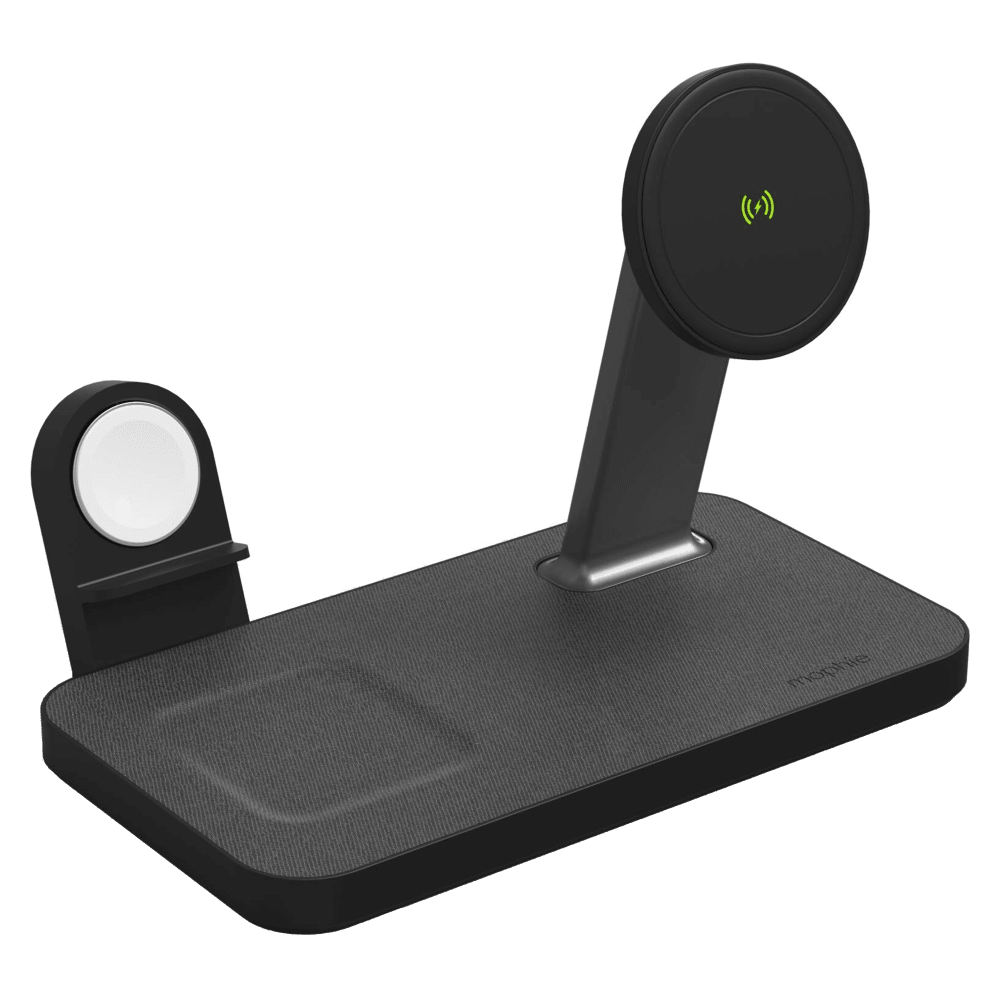 mophie Snap+ MagSafe 3-in-1 Wireless Charging Stand – Black