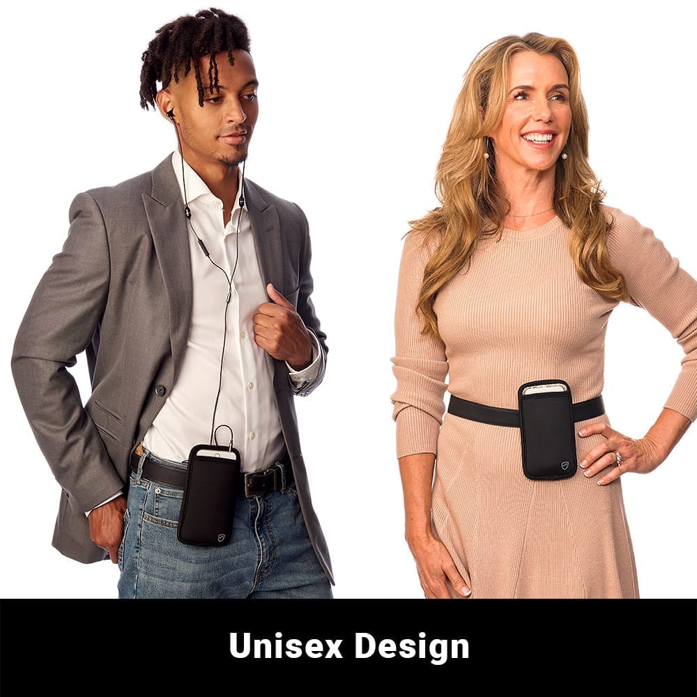 SYB Phone Pouch with EMF shielding for iPhone and Android How to wear it
