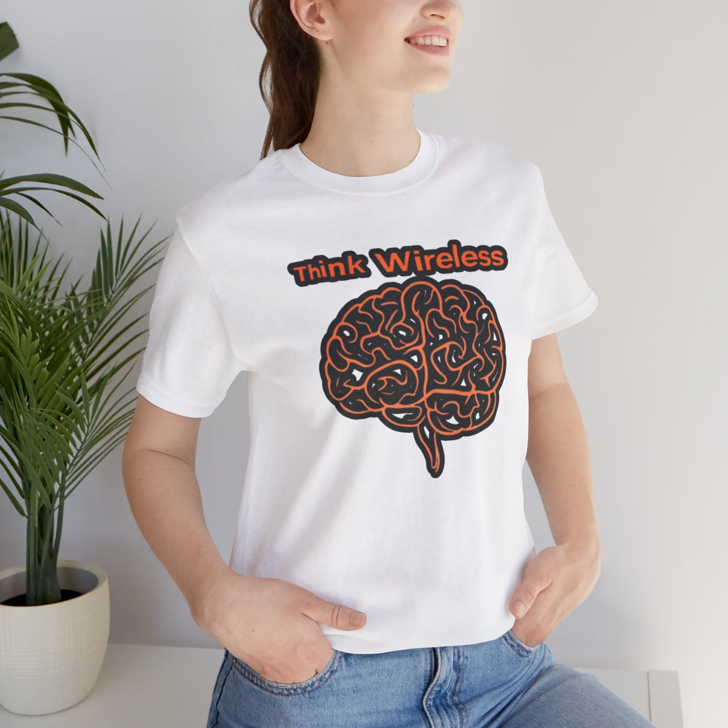Think Wireless T-Shirt: Tech Style for Innovators -Unisex Jersey Short Sleeve Tee