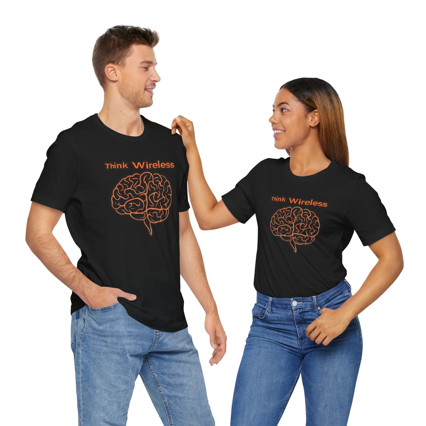 Think Wireless T-Shirt: Tech Style for Innovators -Unisex Jersey Short Sleeve Tee