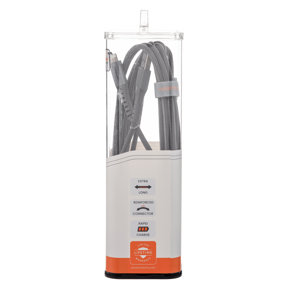 Ventev Chargesync Alloy USB A to Apple Lightning Cable 10ft by Ventev - Electrostatic Innovations