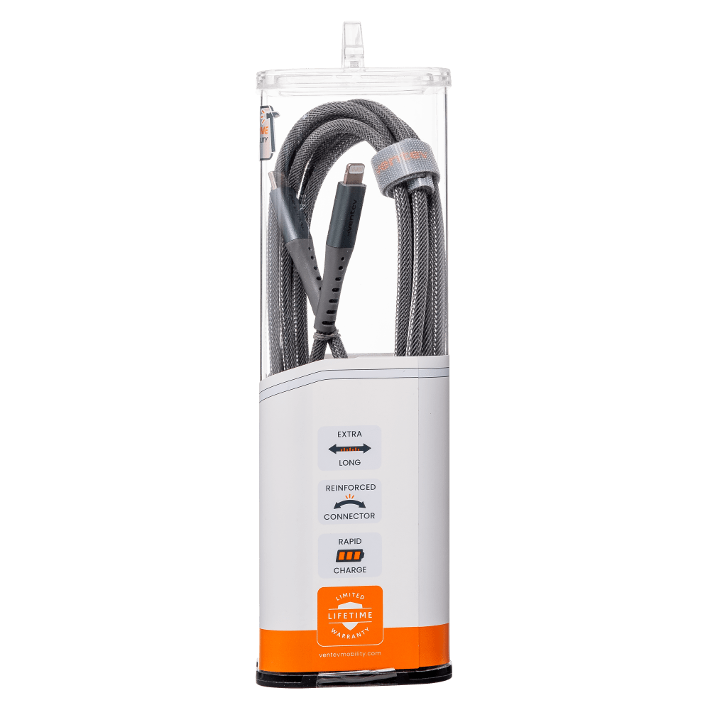Ventev Chargesync Alloy USB C to Apple Lightning Cable 10ft by Ventev - Electrostatic Innovations