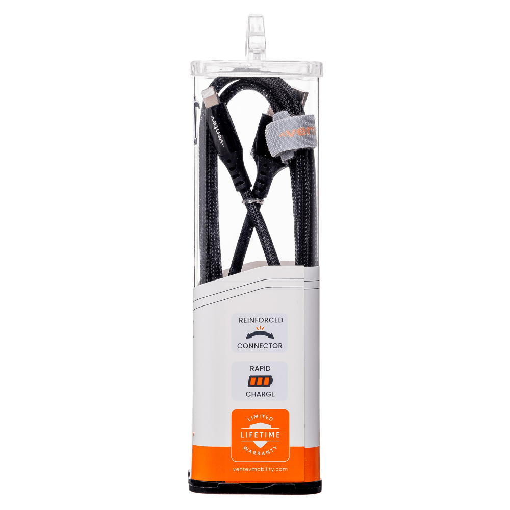 Ventev Chargesync Alloy USB A to Apple Lightning Cable 4ft by Ventev - Electrostatic Innovations