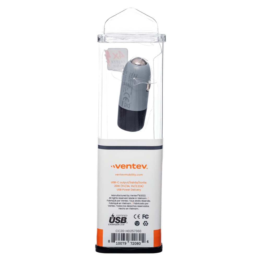 Ventev 20W USB-C PD Car Charger by Ventev - Electrostatic Innovations