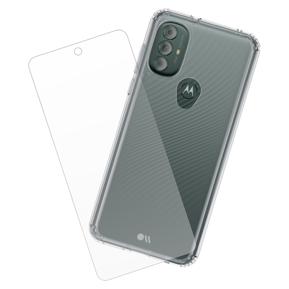 Case-Mate Protection Pack Tough Case and Glass Screen Protector for Motorola Moto G Power (2022) by Case-Mate - Electrostatic Innovations