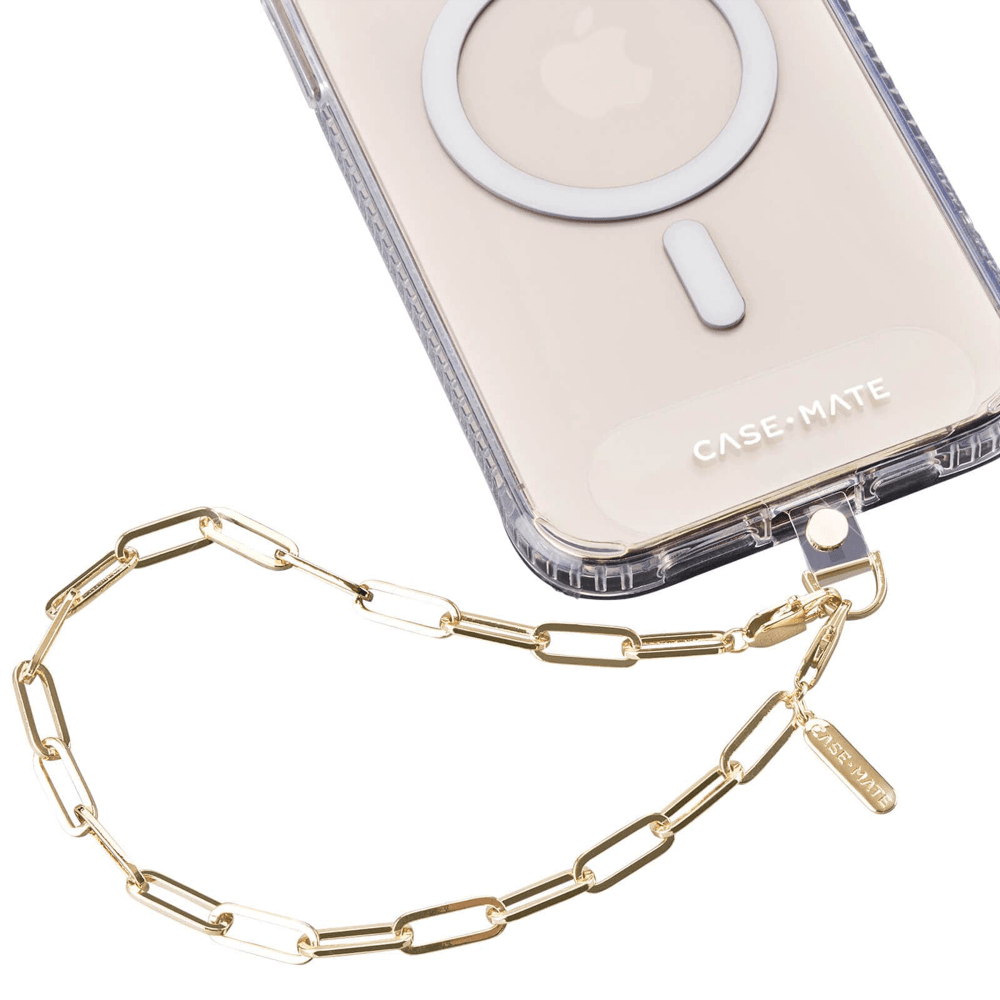 Case-Mate Gold Link Chain Phone Charm Wristlet