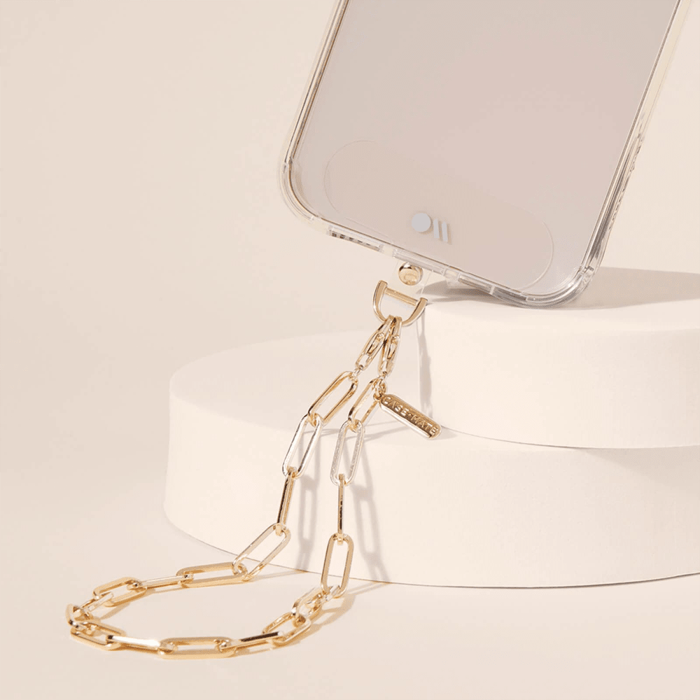 Case-Mate Gold Link Chain Phone Charm Wristlet