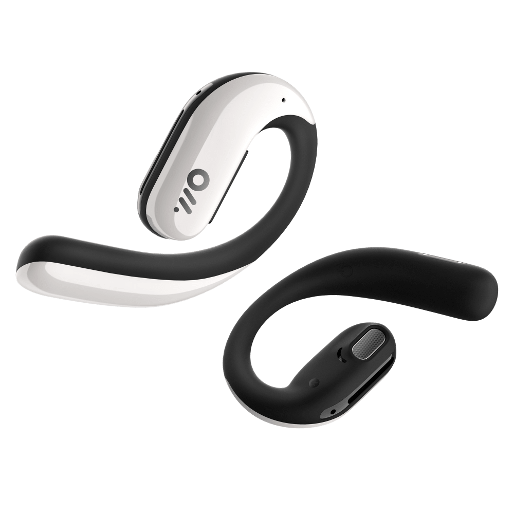 Oladance OWS Pro True Wireless In Ear Headphones front & back white