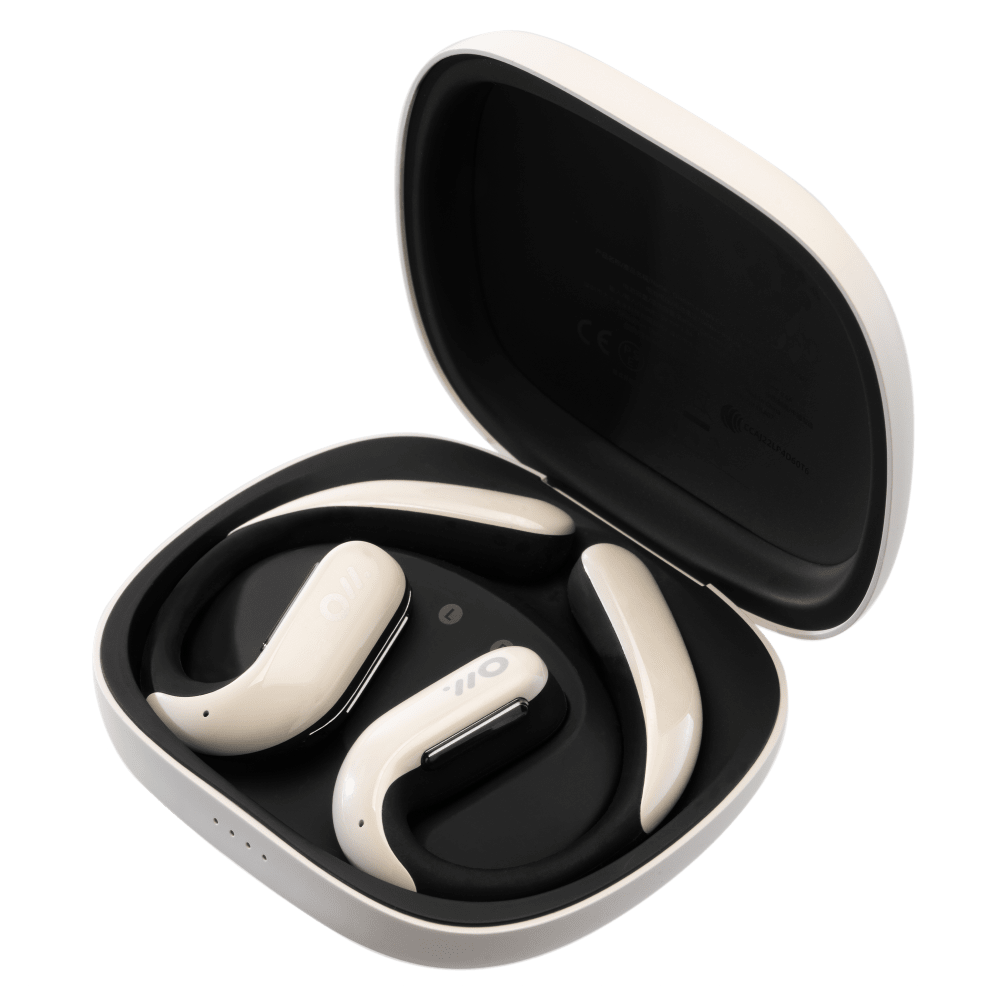 Oladance OWS Pro True Wireless In Ear Headphones Earbuds & case white