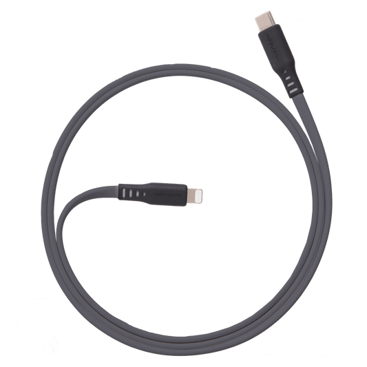 Ventev Chargesync Flat USB C to Apple Lightning Cable 3ft by Ventev