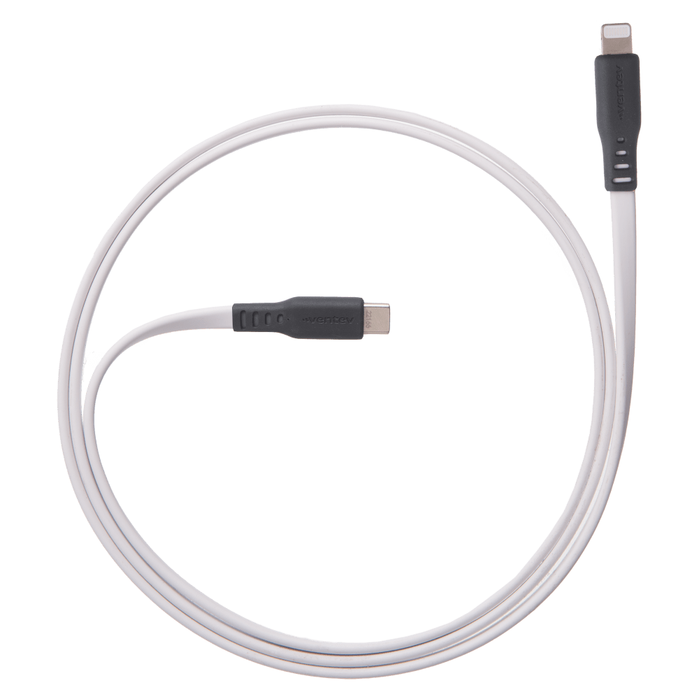 Ventev Chargesync Flat USB C to Apple Lightning 3.3ft by Ventev
