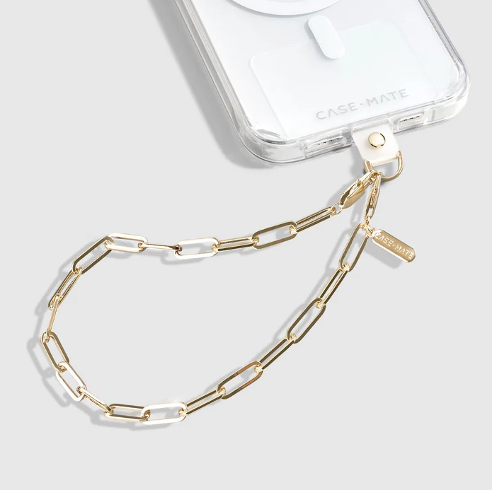 Case-Mate Gold Link Chain Phone Charm Wristlet