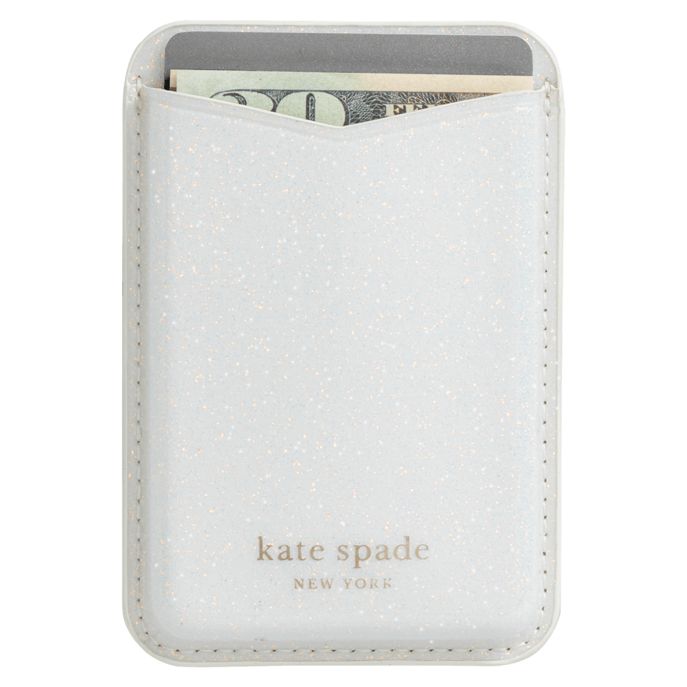 Kate Spade Magnetic Wallet for MagSafe – designer snap-on wallet for iPhone. $20 bill