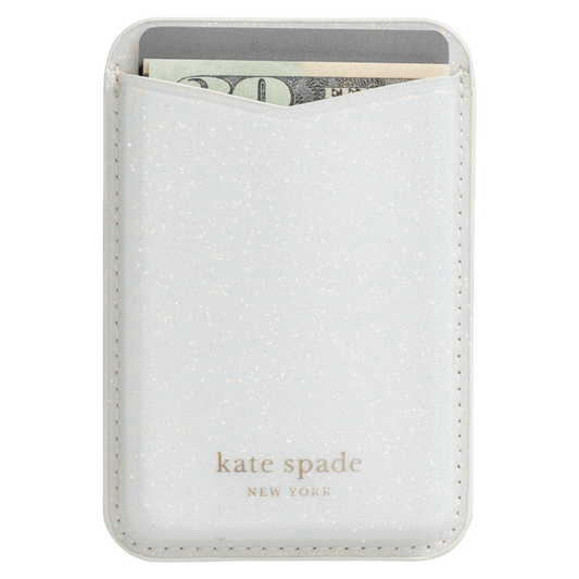 Kate Spade Magnetic Wallet for MagSafe – designer snap-on wallet for iPhone. $20 bill