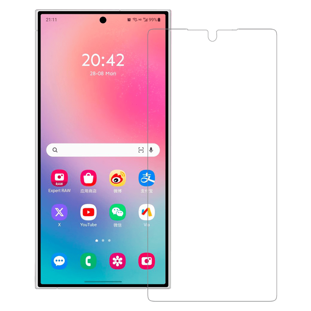 AXS PROTech Plus Case and ARMORGlass Screen Protector for Samsung Galaxy S24 Plus front