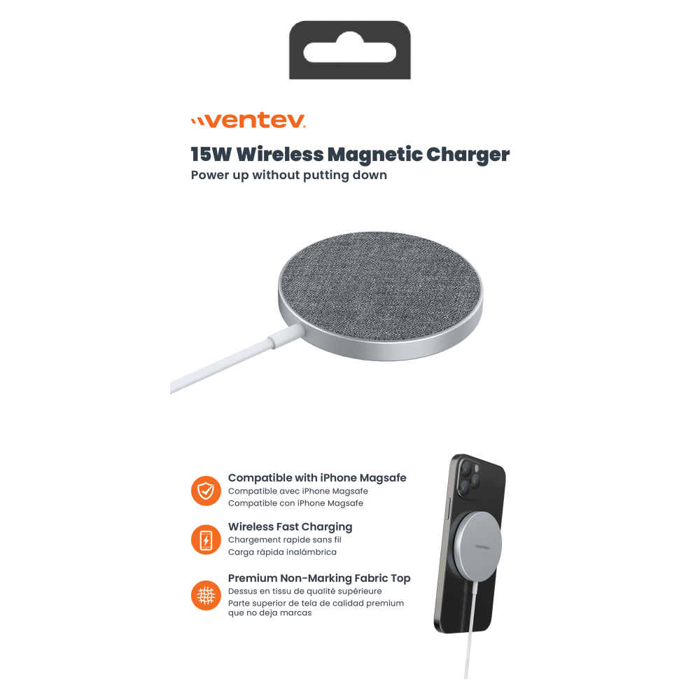 Ventev 15W Qi2 Magnetic Charger by Ventev - Electrostatic Innovations