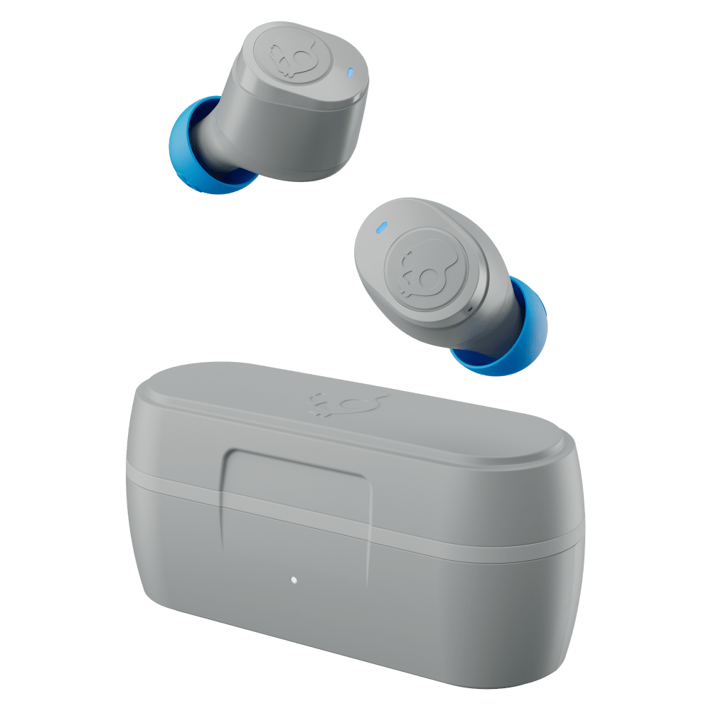 Skullcandy Jib True 2 Wireless In-Ear Headphone Earbuds and case grey
