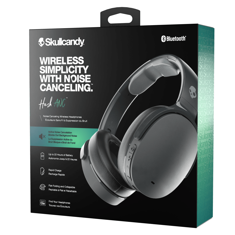 Skullcandy Hesh ANC Over-Ear Wireless Headphones – Black | Noise-Canceling Comfort & Powerful Sound