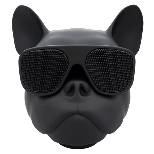 Sway Air Fitz Bluetooth Desktop Media Speaker - Black French Bulldog Design