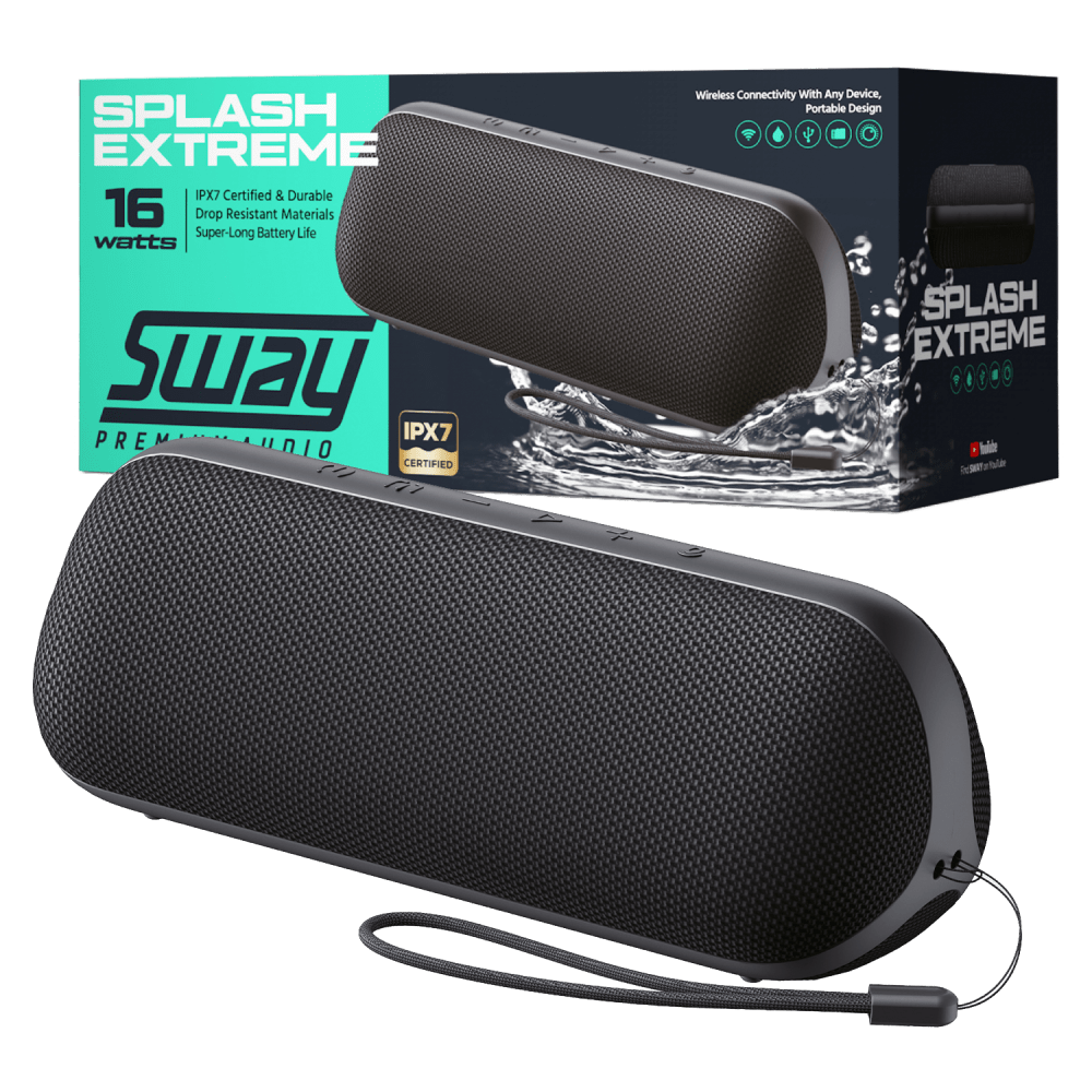 Sway Splash Extreme Waterproof Bluetooth Speaker - Electrostatic Innovations