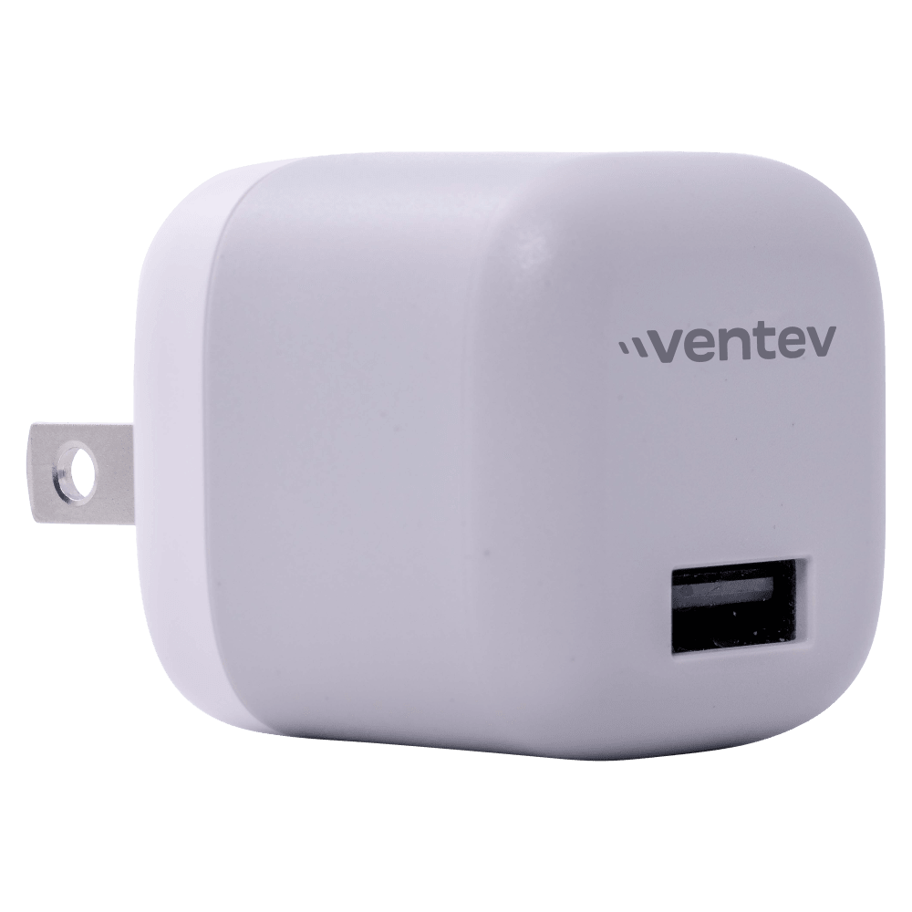 Ventev 12W USB-A Wall Charger front right