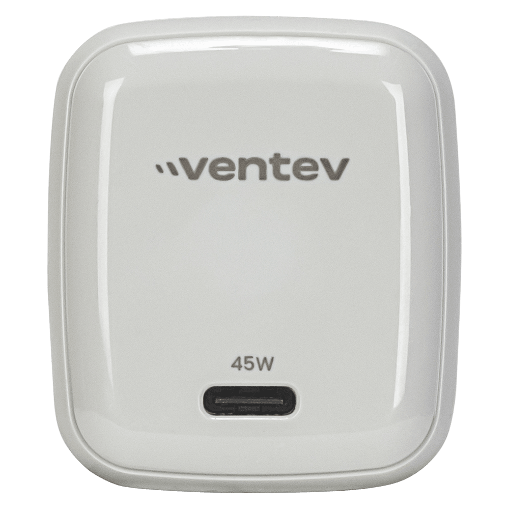 Ventev ULTRAFAST GaN Mini 45W Wall Charger and 5A USB C to USB C Cable by Ventev