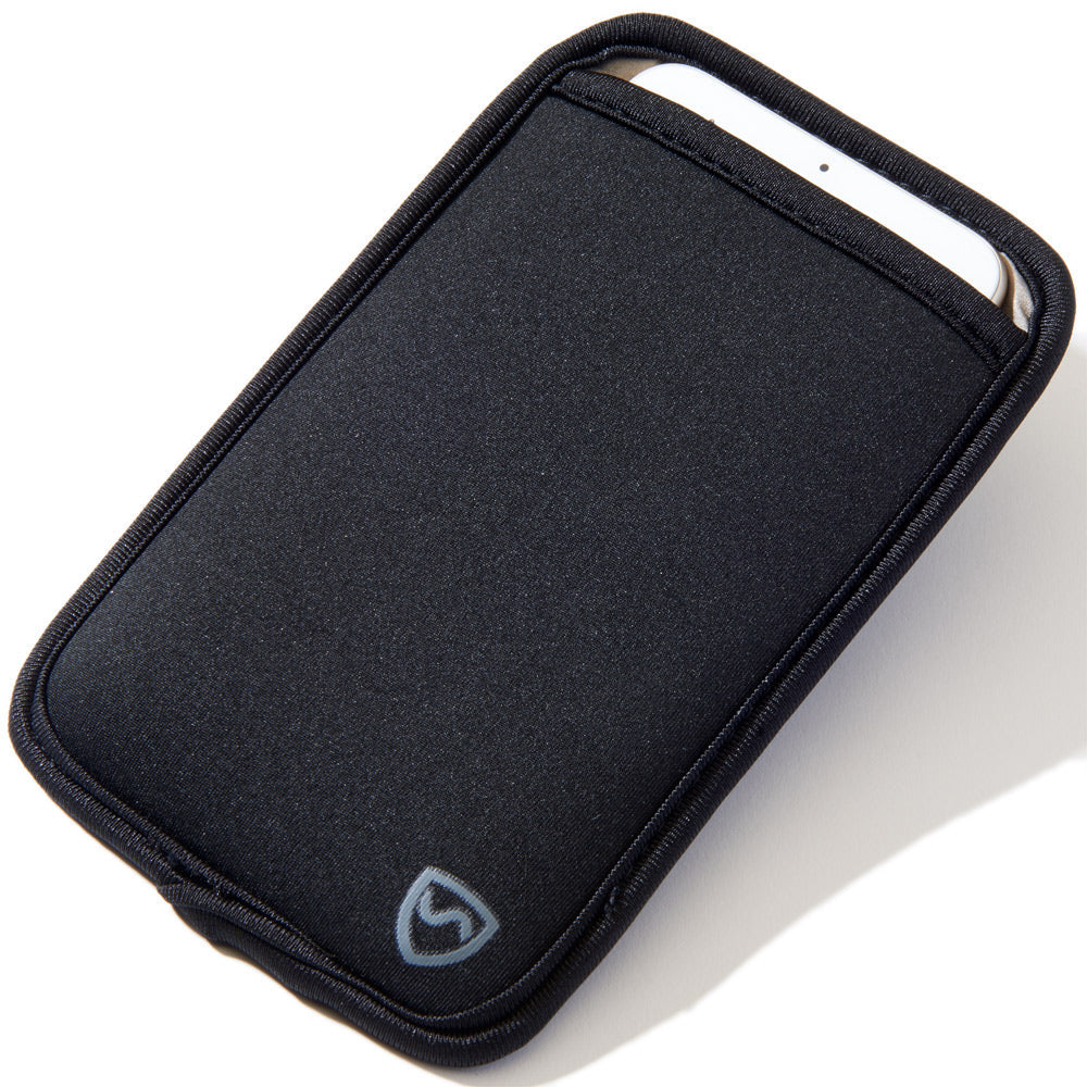 SYB Phone Pouch with EMF shielding for iPhone and Android black case