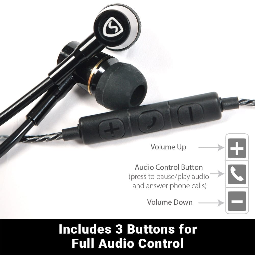 Air tube EMF-safe headset by Shield Your Body controls