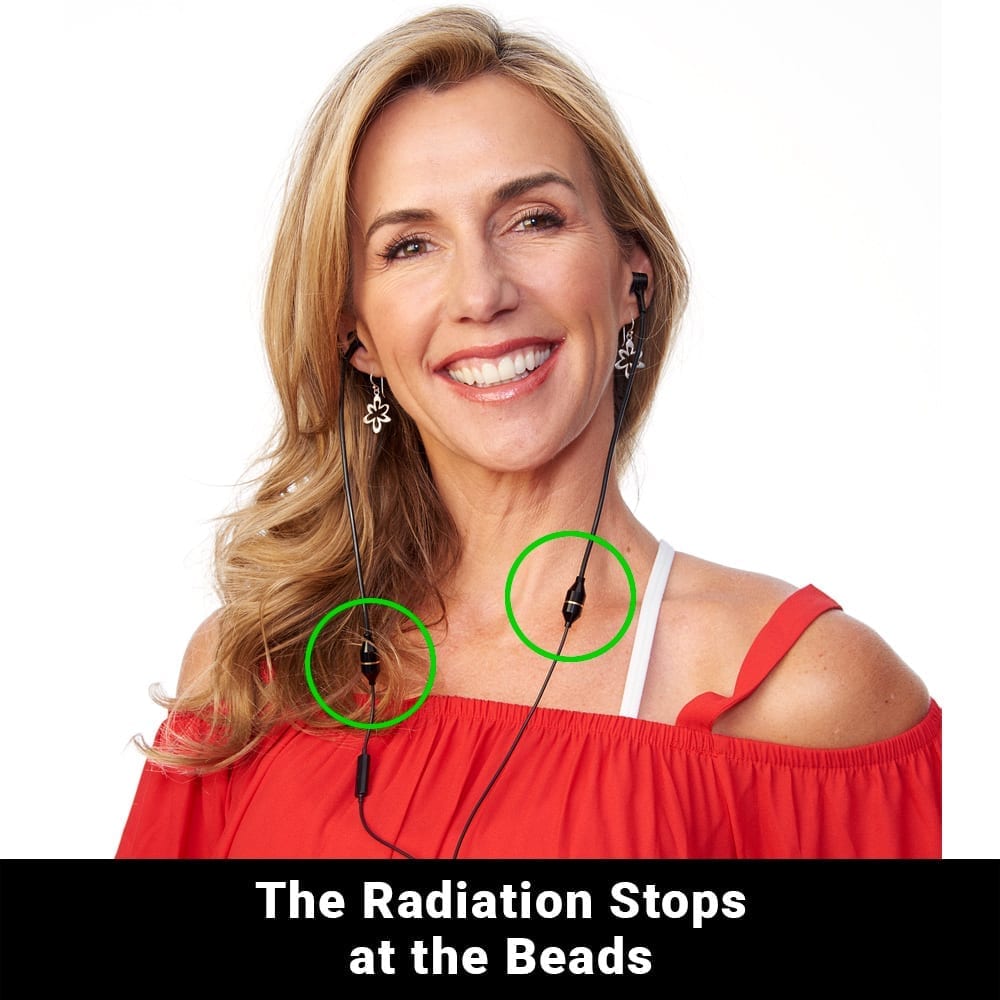 Air tube EMF-safe headset by Shield Your Body