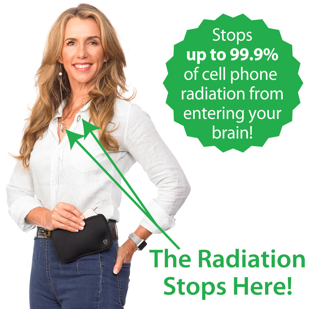 SYB Wrap Around Air Tube Headset with EMF-reducing design Stops 99.9% Radiation