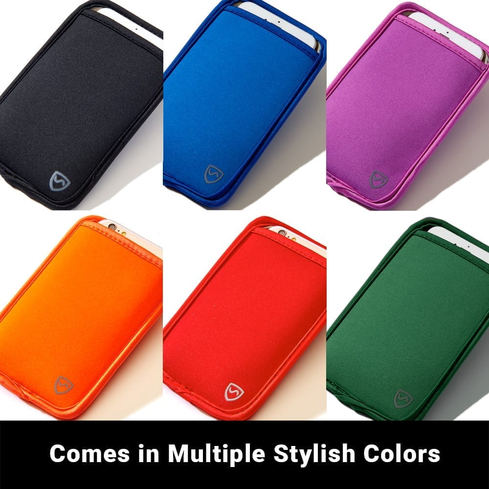 SYB Phone Pouch with EMF shielding for iPhone and Android different colors
