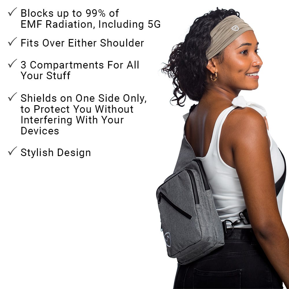 Shield Your Body Sling Bag with Features list