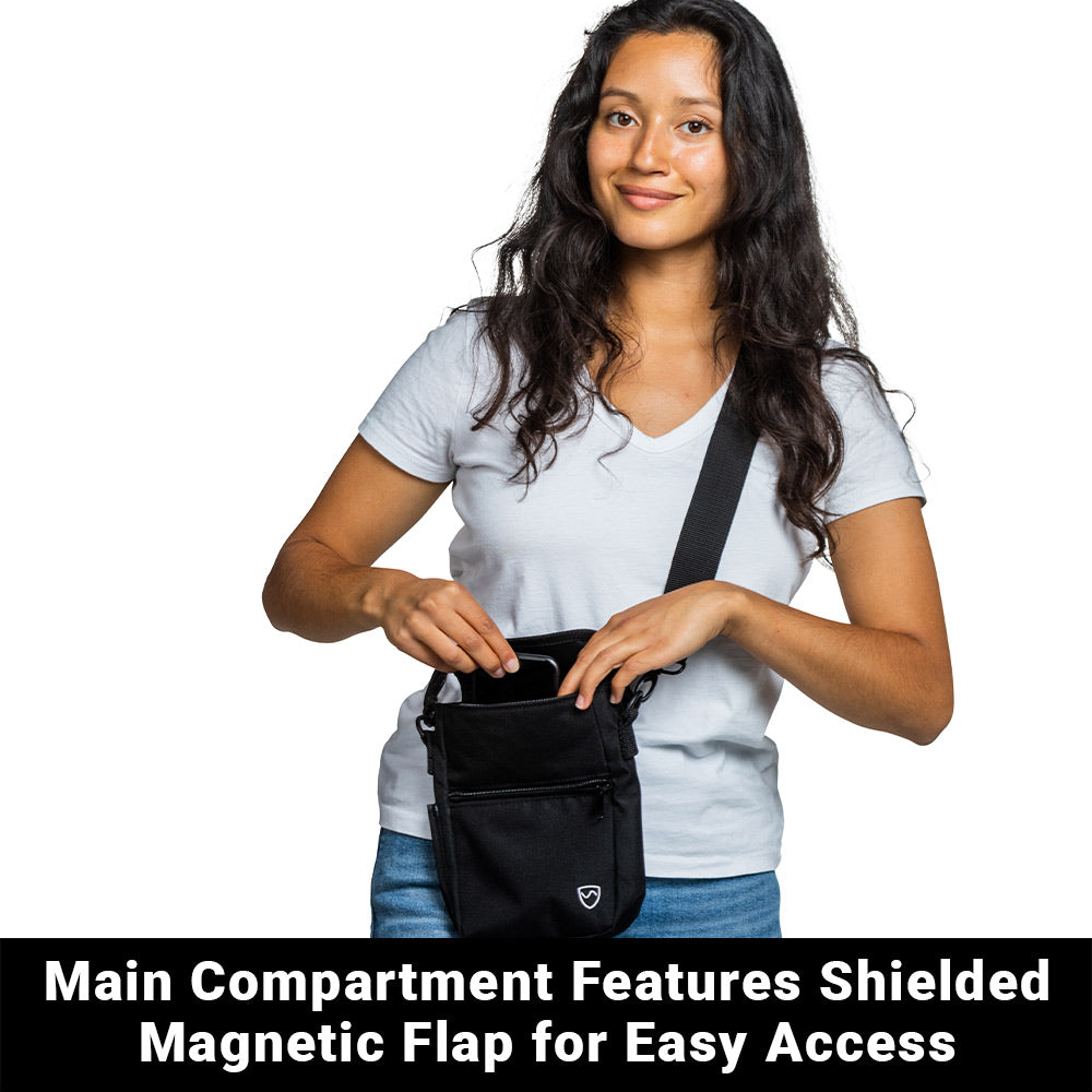 SYB Phone Pouch Deluxe with EMF shielding for smartphones Shielded Flap