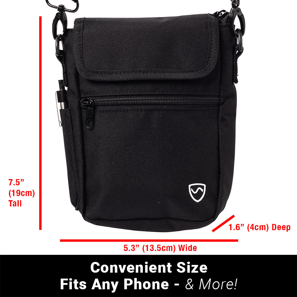 SYB Phone Pouch Deluxe with EMF shielding for smartphones dimensions