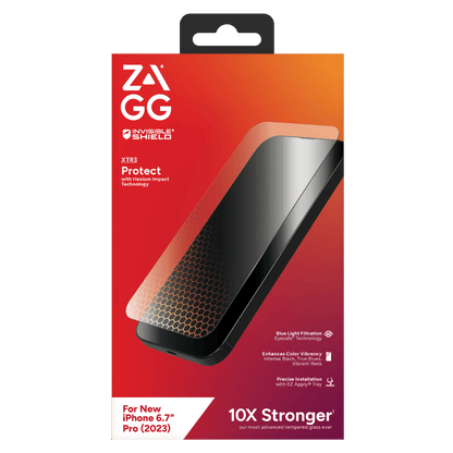ZAGG InvisibleShield XTR3 Glass Elite Screen Protector for Apple iPhone 15 Pro Max Clear by ZAGG