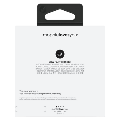 mophie 20W PD USB C Wall Charger White by mophie