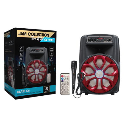 AMPD- Blast G6 8W Bluetooth Speaker with Microphone & Remote