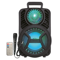 AMPD Laser LED Trolley Party Bluetooth Speaker with Mic