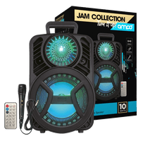 AMPD Laser LED Trolley Party Bluetooth Speaker with Mic