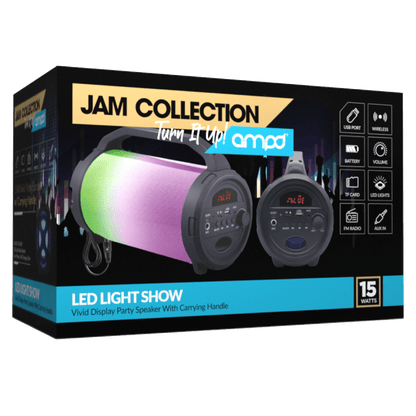 AMPD LED Light Show Bazooka Bluetooth Speaker