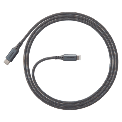 Ventev Chargesync Alloy USB C to Apple Lightning Cable 4ft by Ventev