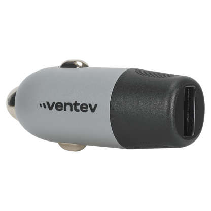 Ventev 12W USB-A Car Charger Gray by Ventev