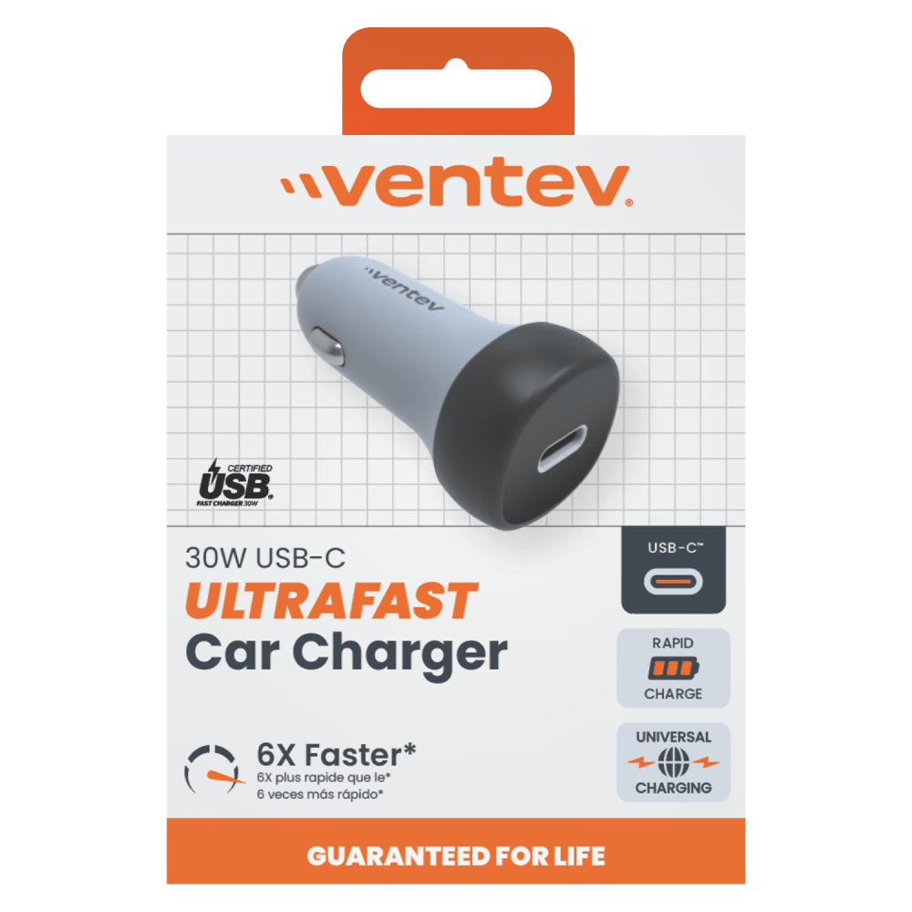 Ventev 30W USB-C PPS Fast Car Charger Packaging front