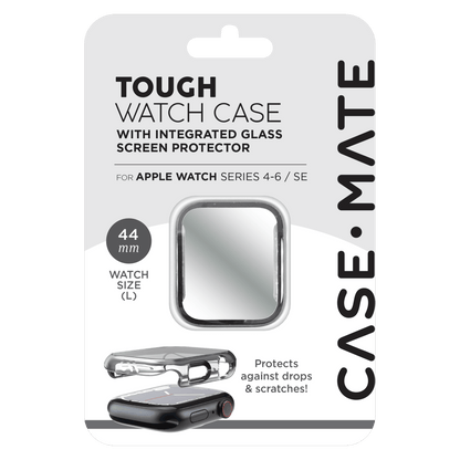 Case-Mate Tough Case with Integrated Glass Screen Protector for Apple Watch 44mm by Case-Mate