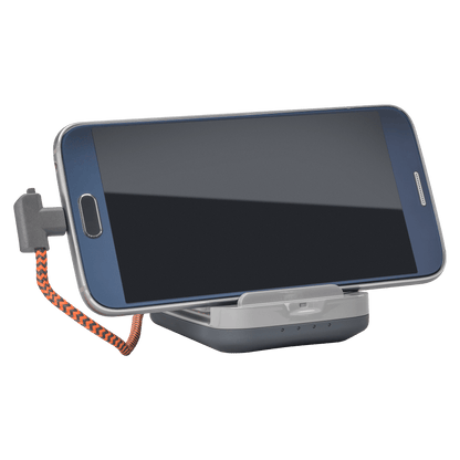 Ventev chargestand 3000c Backup Battery / Dock for Micro USB Devices Gray by Ventev